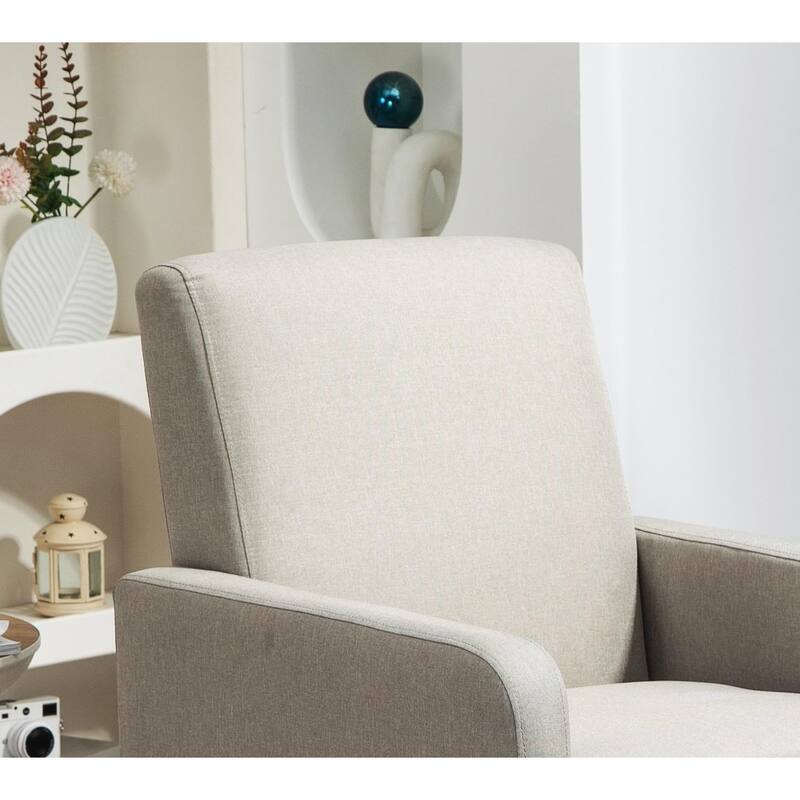 Minimalist Elegant Style Armchair with Solid Wood Frame Construction and New Soft Sponge