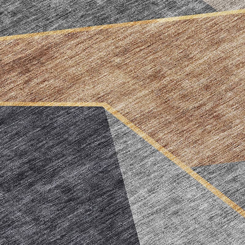 Machine Washable Indoor/ Outdoor Chantille Geo Modern Rug