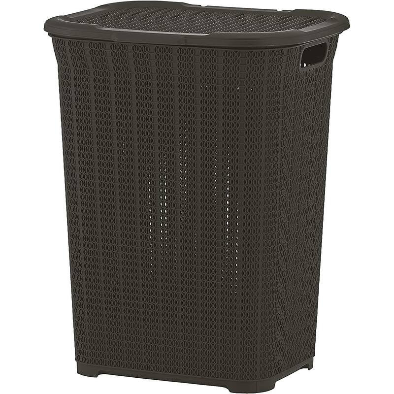 1.4 Bu / 50 L Knit Laundry Hamper - Capacity: 50l - Capacity: 50l - Brown