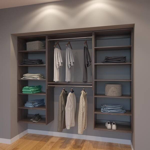 Shop Modular Closets 7 5 Ft Closet Organizer System 90 Inch