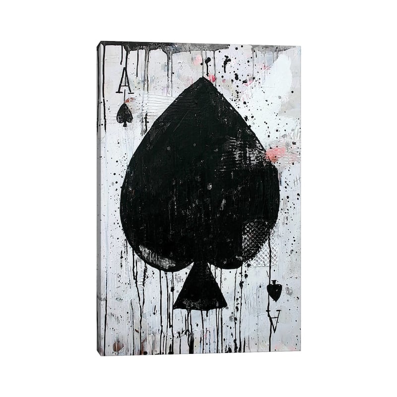 iCanvas "Ace Of Spades" by Kent Youngstrom Canvas Print