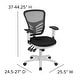 preview thumbnail 91 of 164, Nicholas Mid-Back Blue Mesh Multifunction Executive Swivel Ergonomic Office Chair with Adjustable Arms