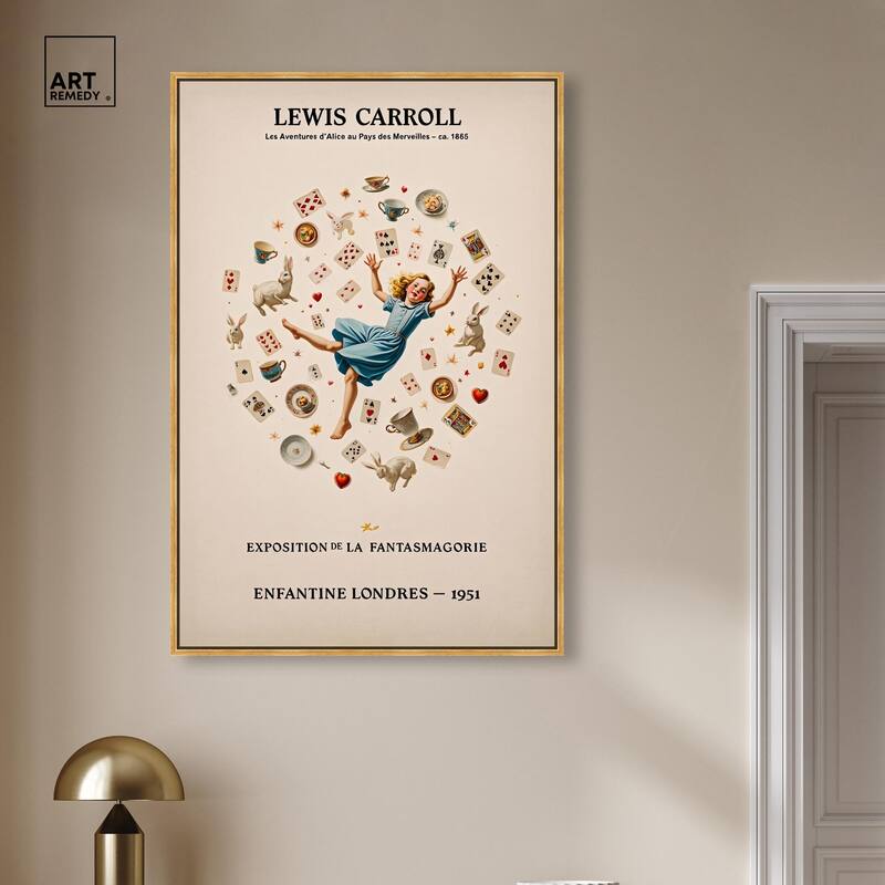 Carroll's Alice in Motion Canvas by Art Remedy