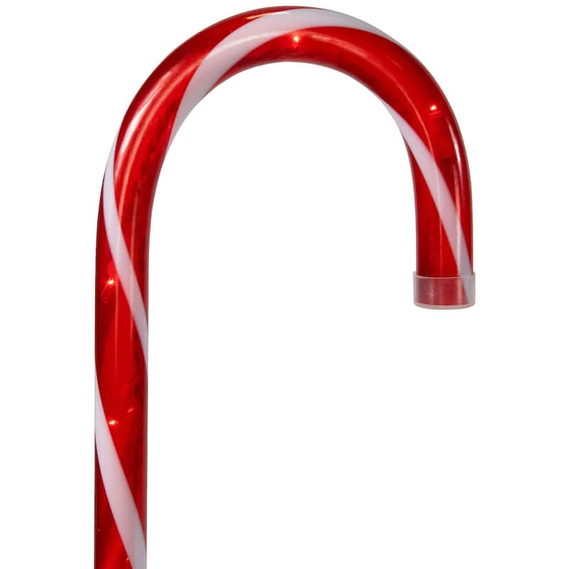 Candy Cane 8 Function Christmas Outdoor Pathway Markers - Set of 8 - 24"