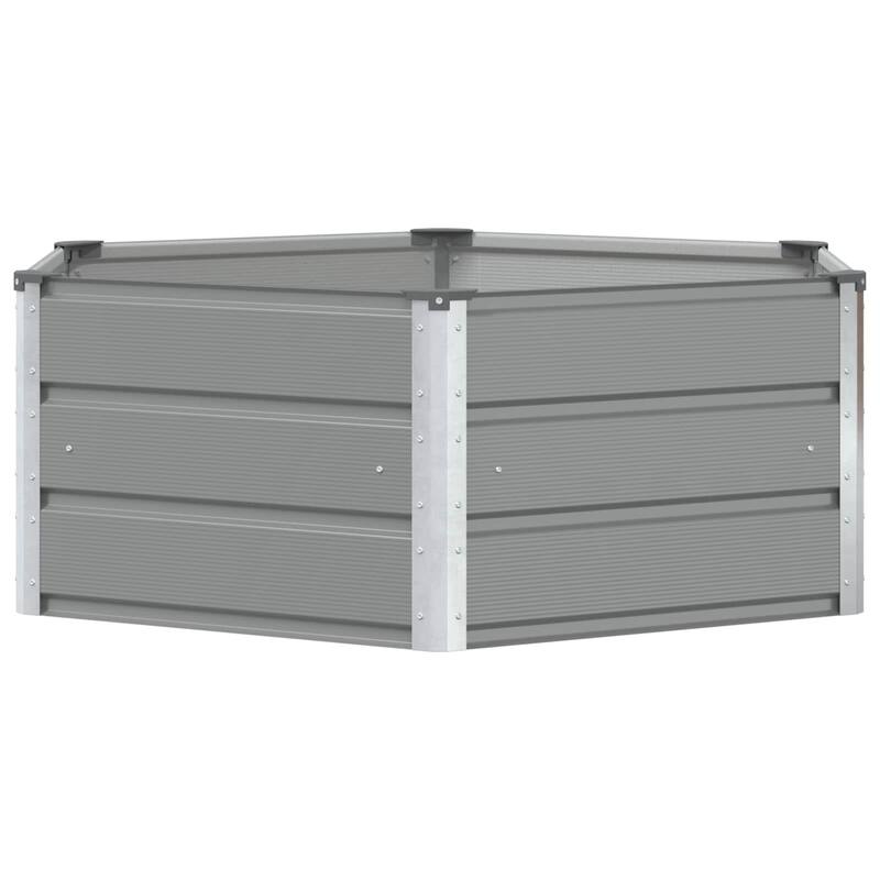 vidaXL Planter in Steel - 50.79 x 50.79 x 17.72 in.