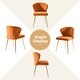 preview thumbnail 22 of 88, Barbara Contemporary Upholstered Side Chair with Small Base Set of 2 by HULALA HOME