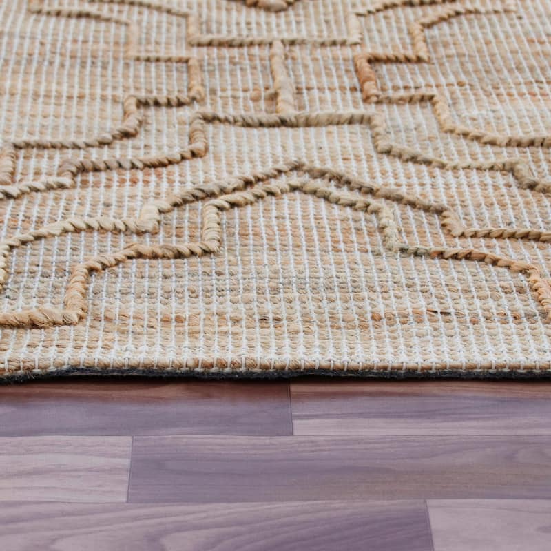 Sevita Natural Trellis Modern Area Rug