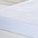 preview thumbnail 3 of 3, Cottonpure Sustainable 200 Thread Count Breathable Cotton Mattress Pad - White