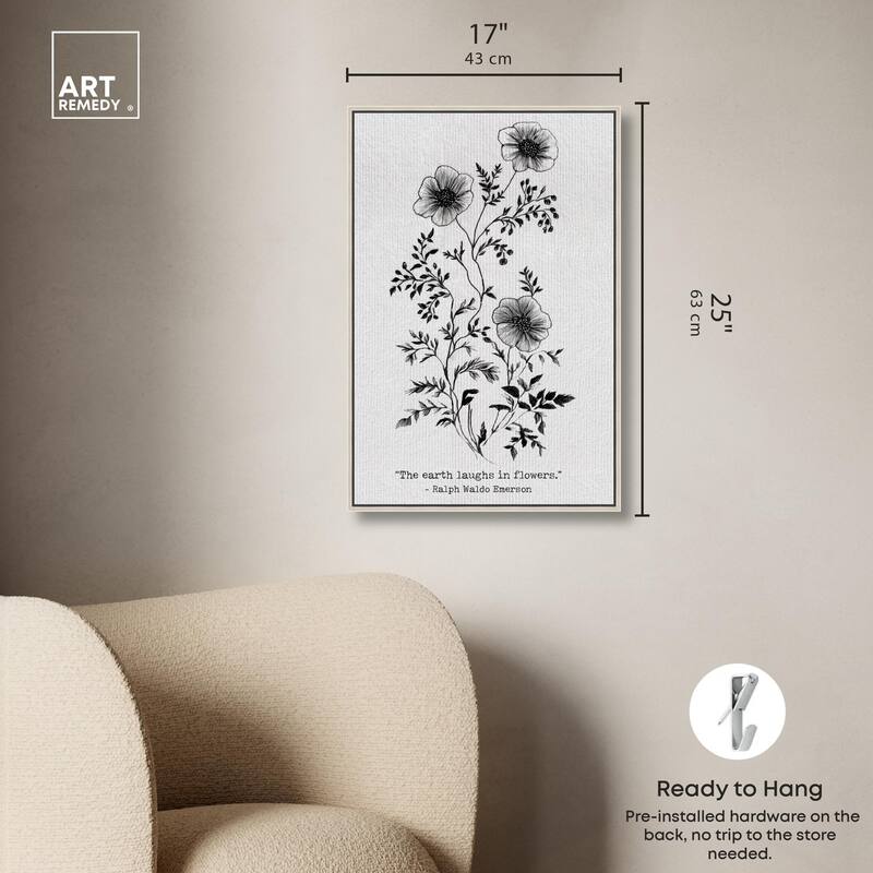 Earth Laughs in Flowers Canvas by Art Remedy