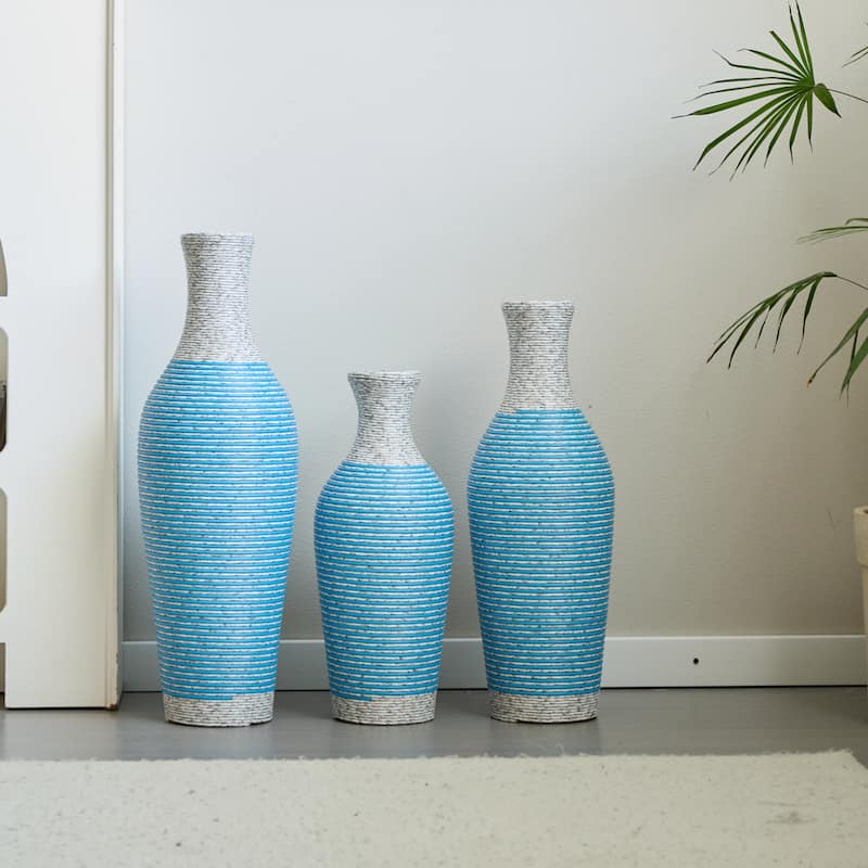 Desktop Vase Set of 3 Pieces, Decorative Floor Vase, Artificial Vine Vase