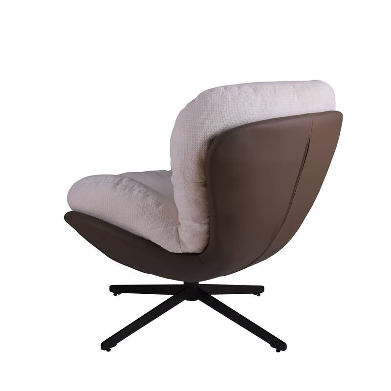 Swivel Accent Chair,Lounge Chair with Metal Base Frame,Comfy Single Leisure Sofa Chair Reading Chair with 360 Degree Swiveling