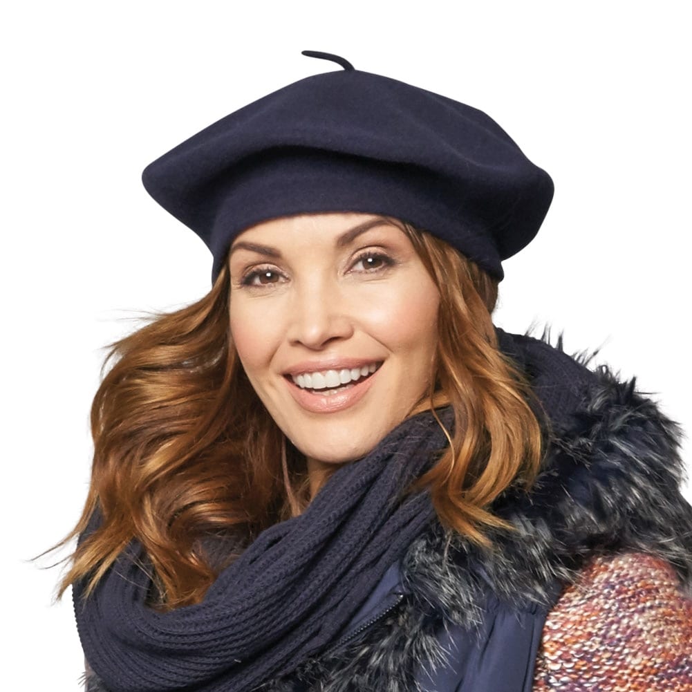 Parkhurst Womens Basque Beret 100/% Wool French Hat Cap