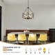 preview thumbnail 21 of 34, 4-Light Circle Hanging Candlestick Linear Foyer Chandelier Lighting Fixture for Dining Room Kitchen Island