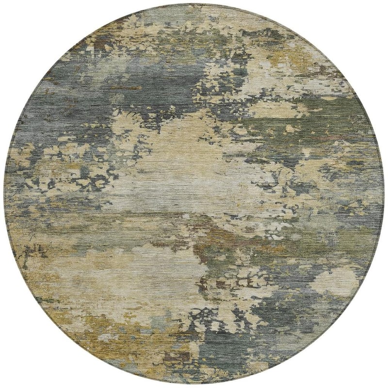 HomeRoots Abstract Transitional Rectangle Outdoor Rug