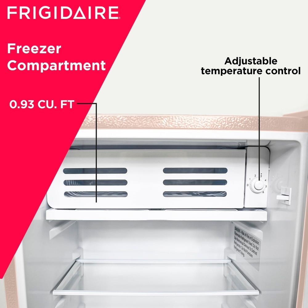 flyout slide 5 of 6, EFR376-CORAL Retro Bar Fridge Refrigerator with Side Bottle Opener, 3.2 cu. Ft, Coral - 3.2 Cu. Ft.