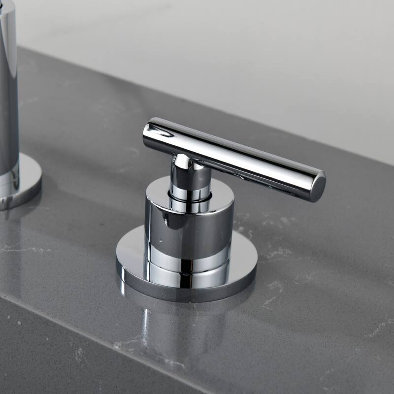 Modland 8 Inch Widespread Bathroom Faucet with Pop-Up Drain 2-Handle Vanity Sink Faucet