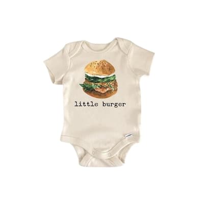 Burger Bbq - Baby Boy Girl Clothes Infant Bodysuit Funny Cute Newborn