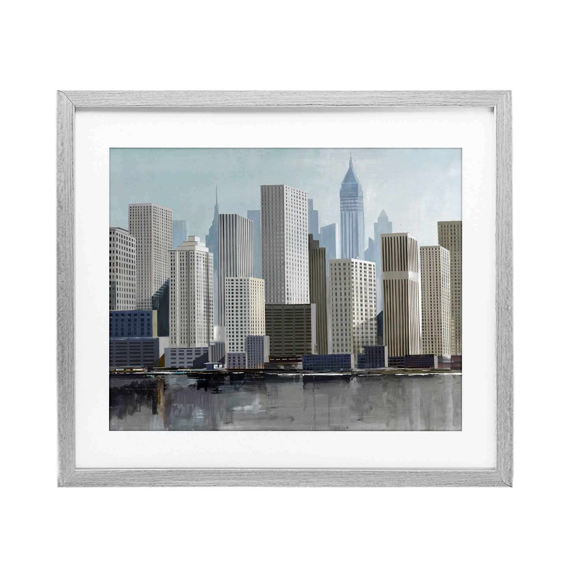Stupell New York City Sans Bridge Under Glass Framed Design By Lorenzo Collective
