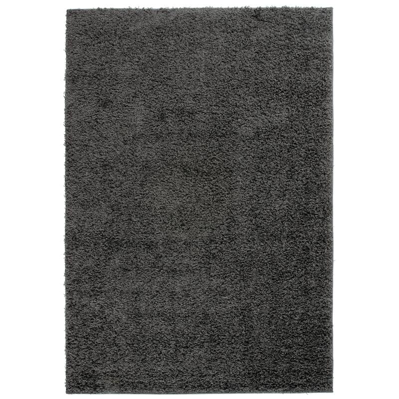 World Rug Gallery Contemporary Solid Cozy Plush Shag Area Rug