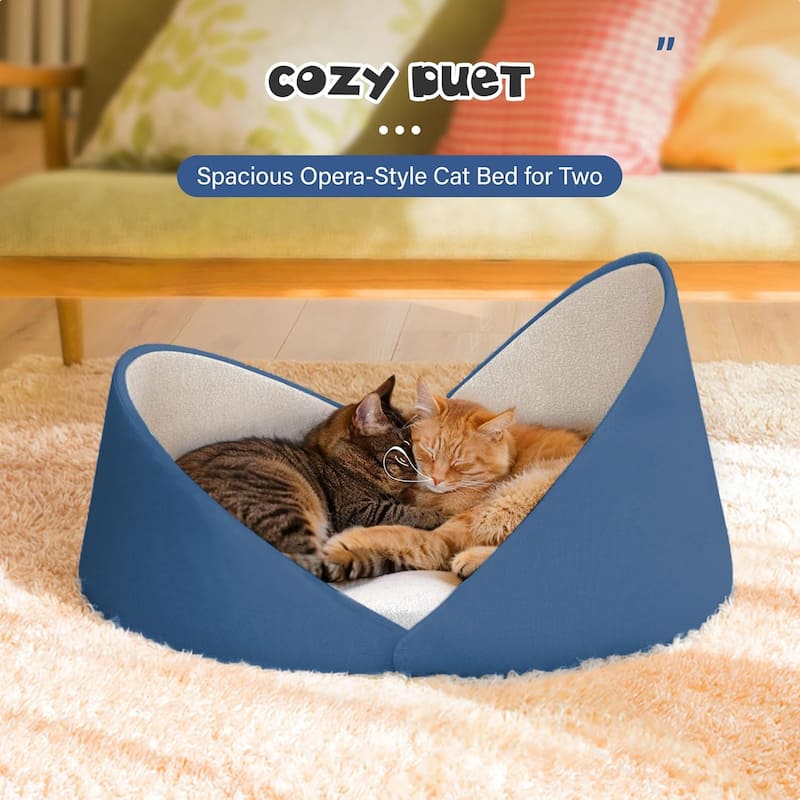 WOWMAX Large Cat Beds for 2 Cats Rest and Sleeping,30 x 25 Inch - N/A