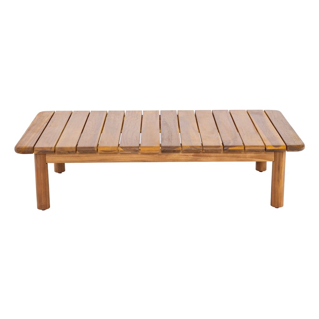 Christopher Knight Home - Canape Modern Outdoor Acacia Wood Coffee Table with Slatted Top