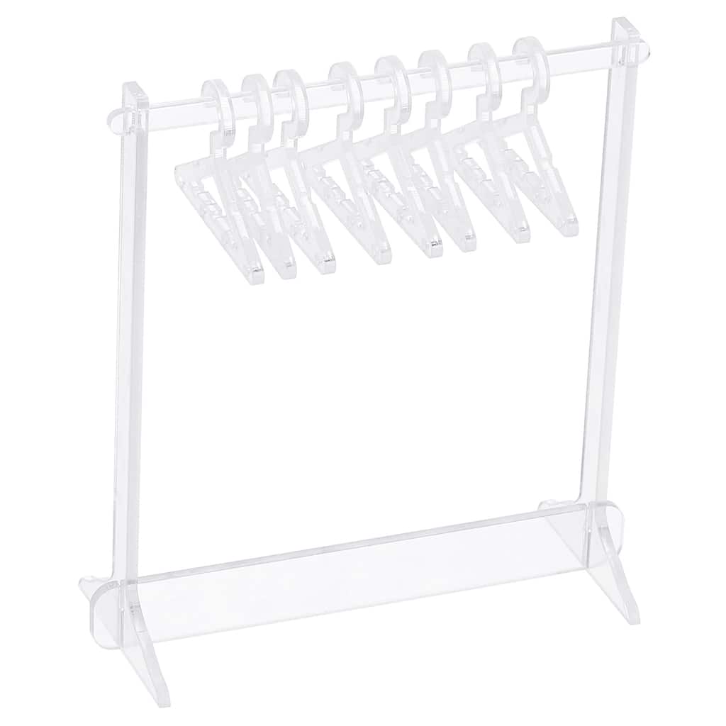 1 Set Earring Holder 8 Coat Hanger, Acrylic Earring Organizer Stands