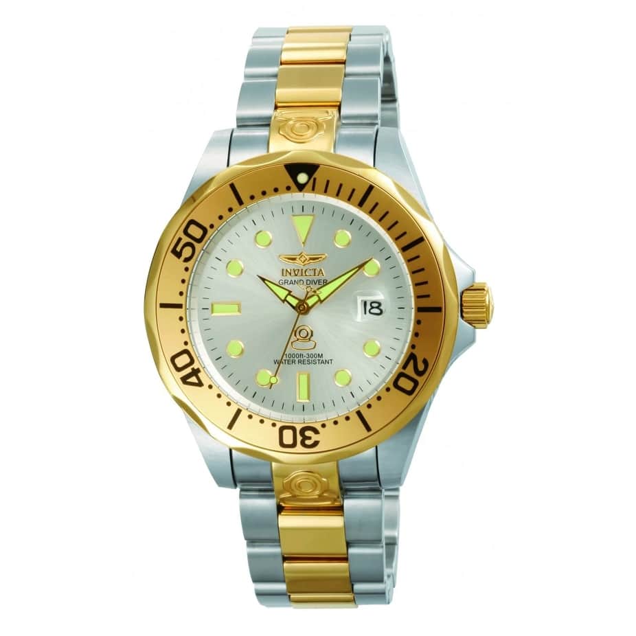 Invicta Men's 3050 Pro Diver Automatic 3 Hand Silver Dial Watch