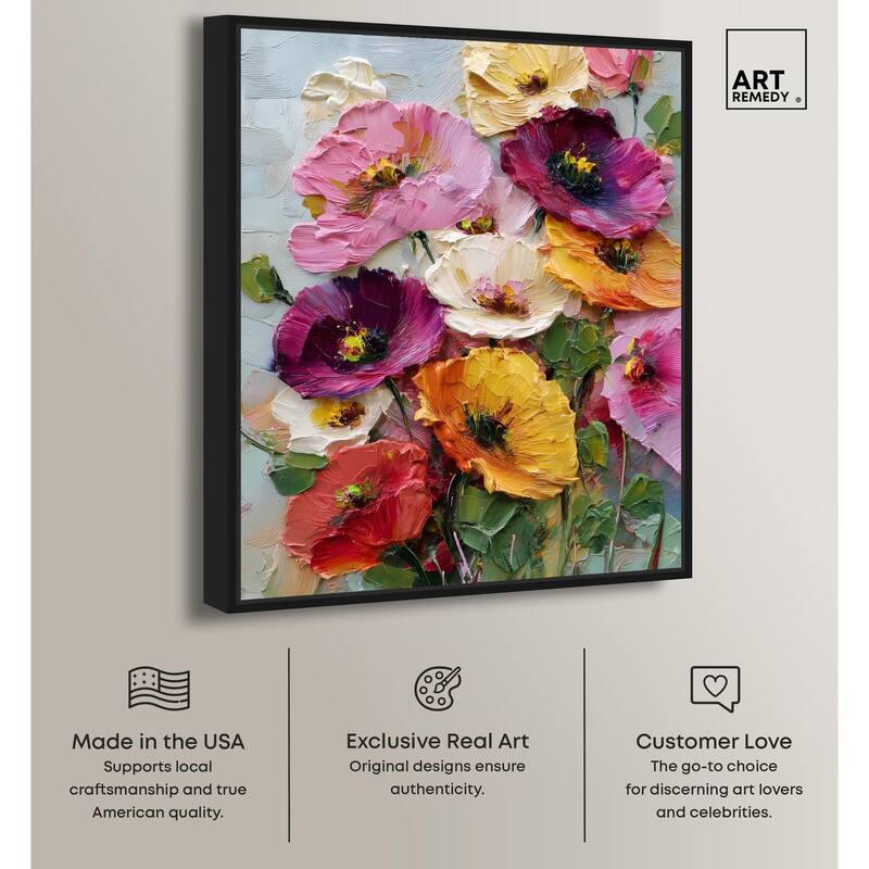 Floral Texture II Canvas by Art Remedy