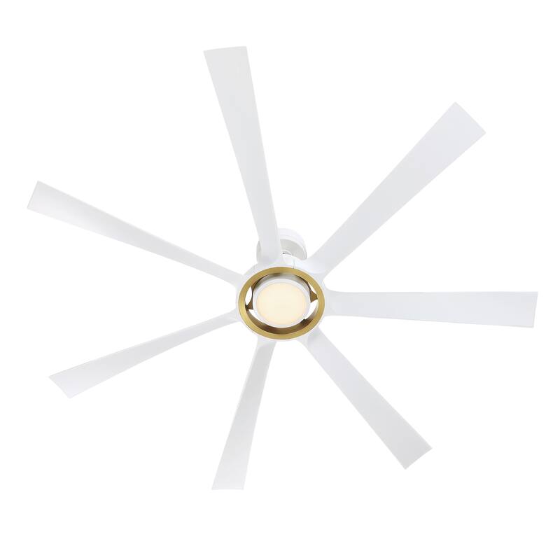 Lenzi 60 inch Indoor/Outdoor Smart Ceiling Fan with LED Light Kit and Remote