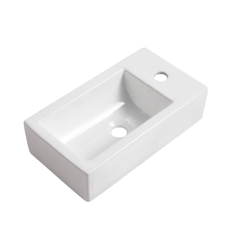 BNK 16/18 inch Freestanding Bathroom Vanity with Single Sink and Soft Close Door