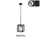 preview thumbnail 7 of 37, Acroma 1-light Farmhouse Rustic Rectangle Kitchen Island Pendant Light - 8 inches