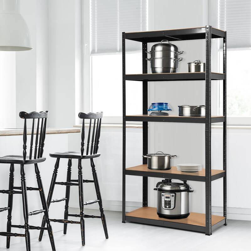 Costway 4PCS 72'' Heavy Duty Storage Shelf Steel Metal Garage Rack 5