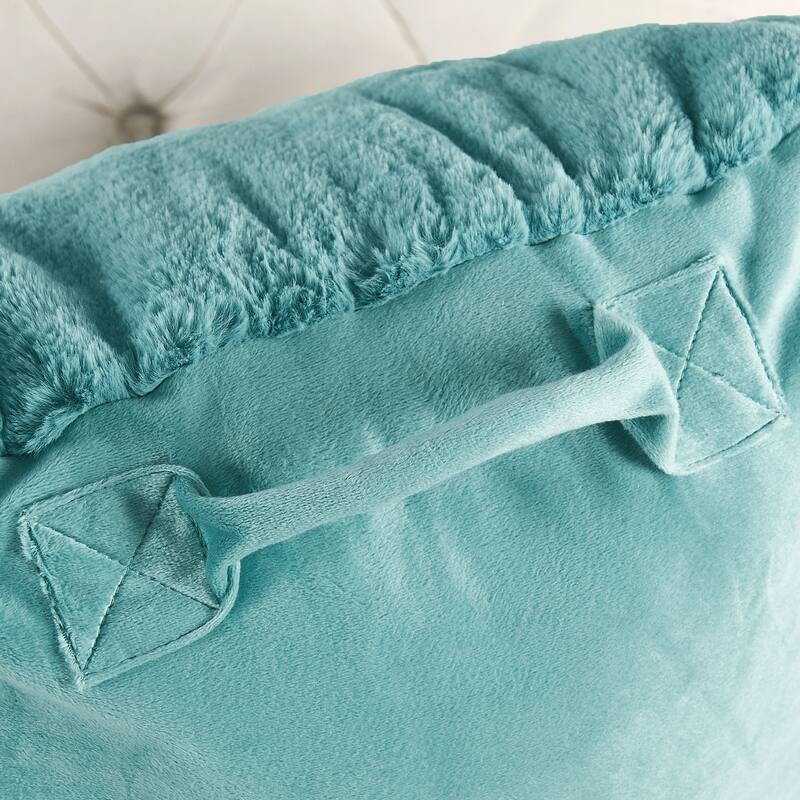 Home Soft Things FoxFauxFur Bedrest