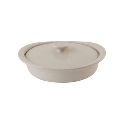 BergHOFF Balance Stone Casserole 9.5", 2.4qt. With Stone Cover, Moonmist