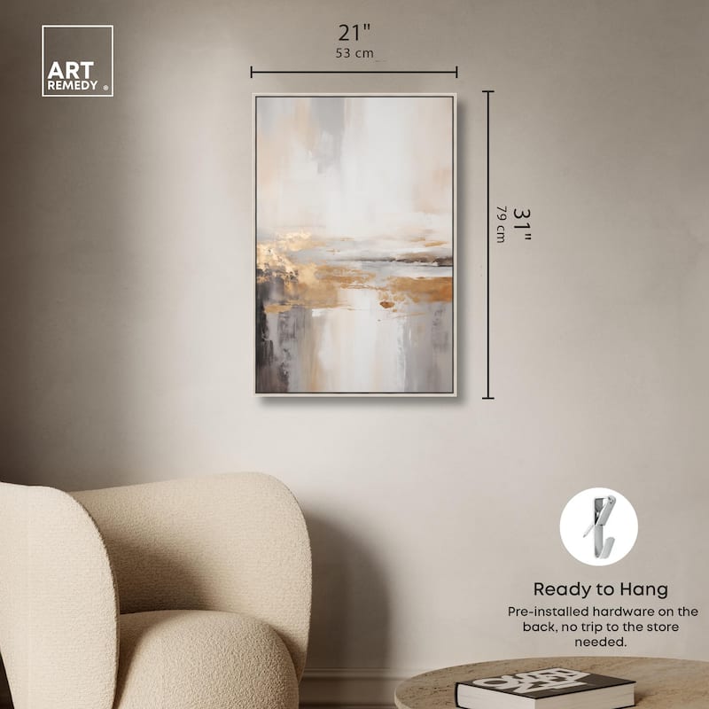 Gold Dust I Canvas by Art Remedy