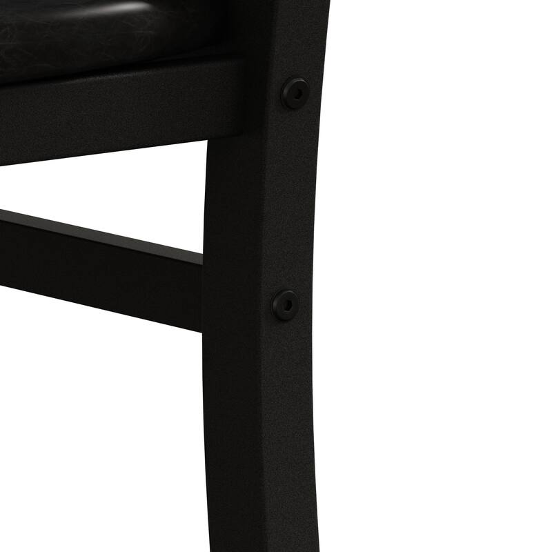 Steel Legs and PU Leather Seats Dining Chairs Set