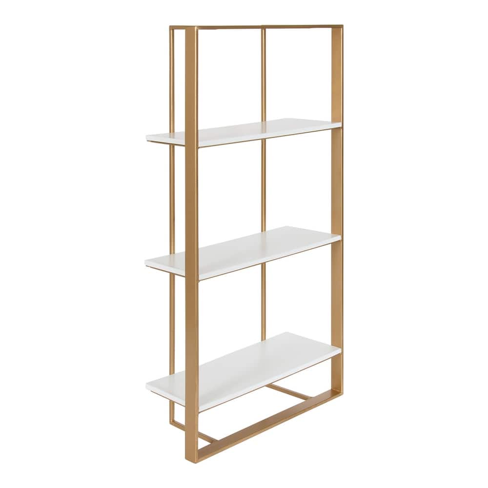 Kate and Laurel Kercheval Modern Wood Shelf