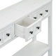 preview thumbnail 13 of 39, Merax 60" Long Console Table with Different Size Drawers and Bottom Shelf