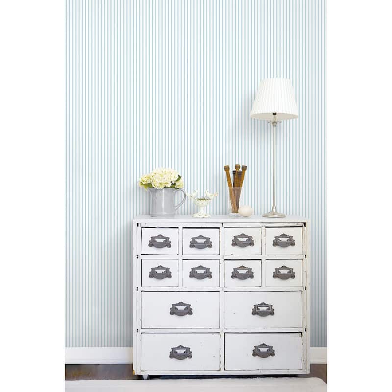 Galerie Wallcoverings Smart Stripes 2 Breton Stripe Vinyl on Non-Woven Matte Wallpaper Roll