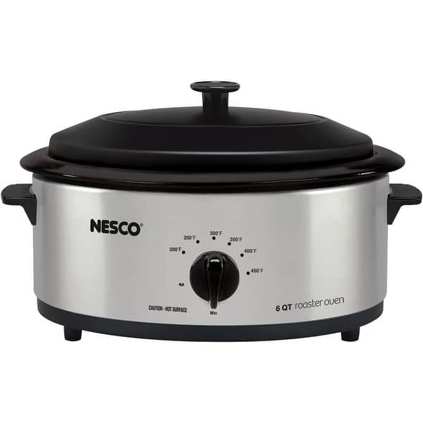 slide 2 of 5, NESCO 4816-25 Electric Roaster, standard, Silver Silver