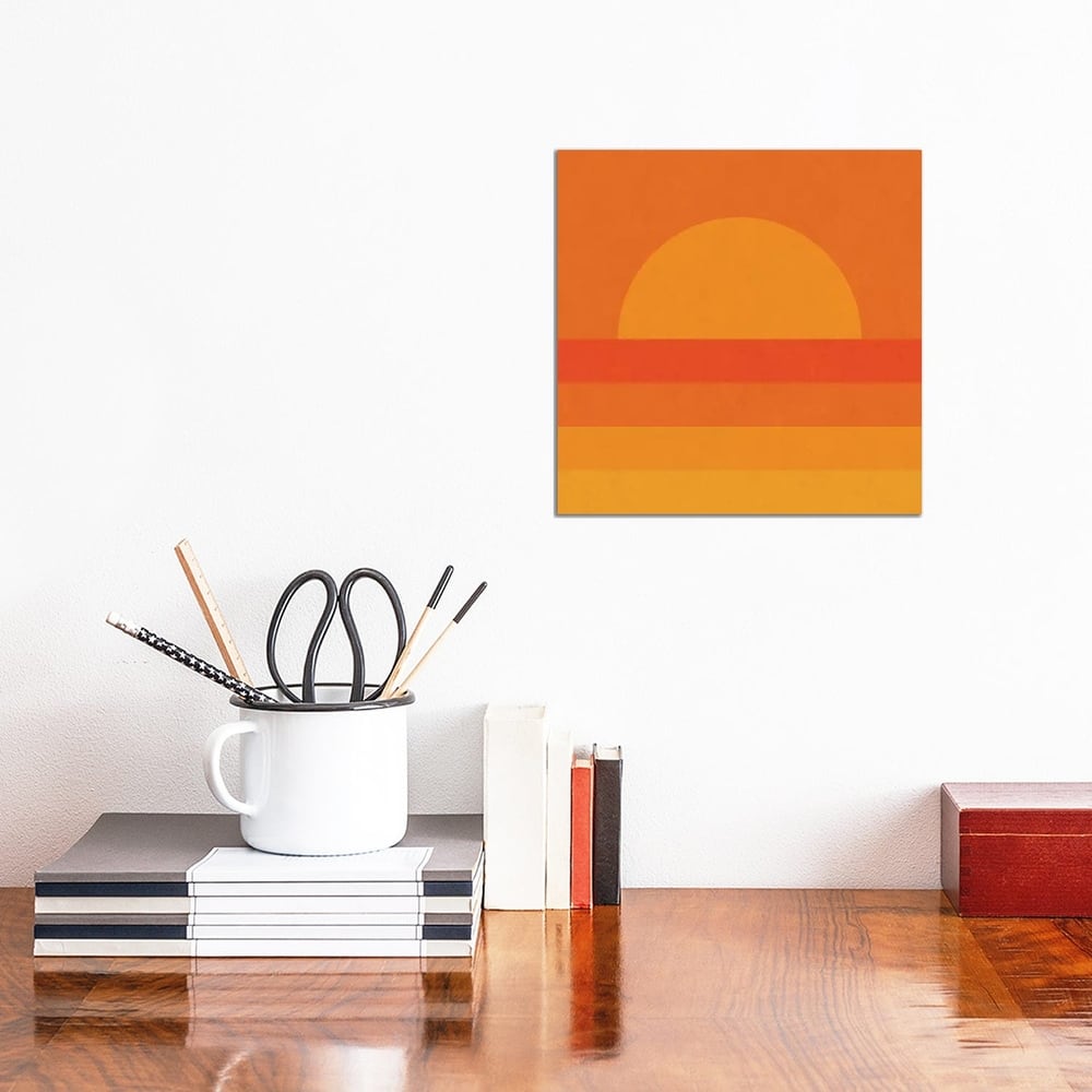 iCanvas "Retro Geometric Sunset" by Alisa Galitsyna Canvas Print