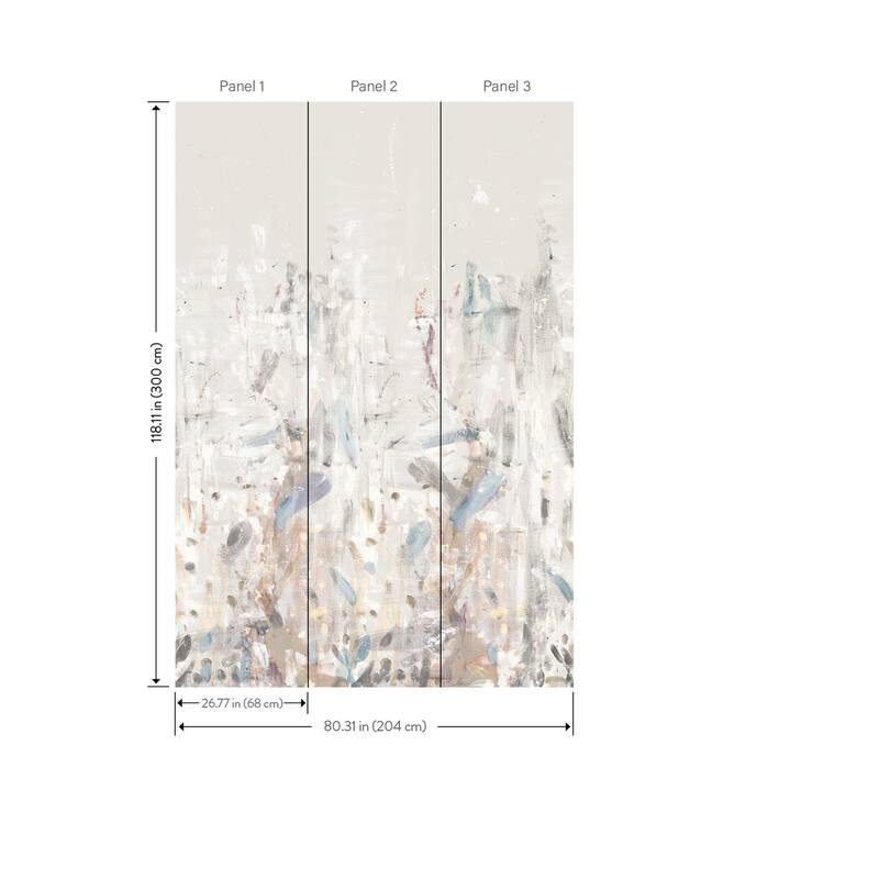 A-Street Prints Fresco Multicolor Wall Mural