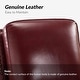 preview thumbnail 50 of 57, Cigar Mid-century Modern Genuine Leather Recliner with Solid Wood Legs and Nailhead Trim Set of 2 by HULALA HOME