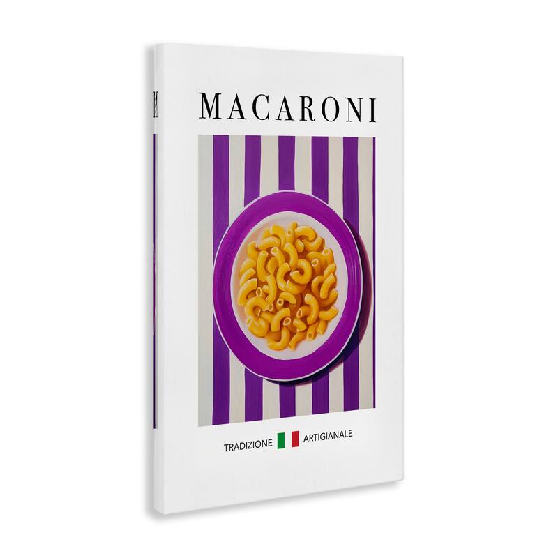 Stupell Traditional Macaroni Pasta Canvas Wall Art Design By Andreas Magnusson