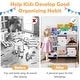 preview thumbnail 8 of 8, Costway Kids Toy and Book Organizer Children Wooden Storage Cabinet w/ - See Details
