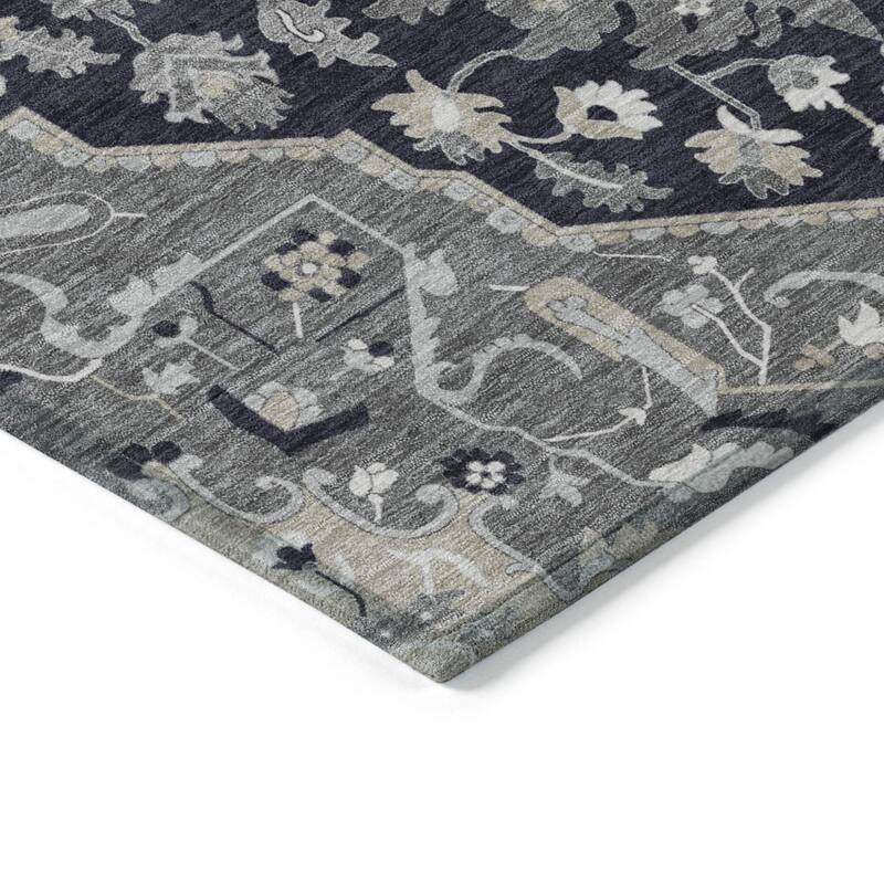 HomeRoots Oriental Traditional Rectangle Outdoor Rug