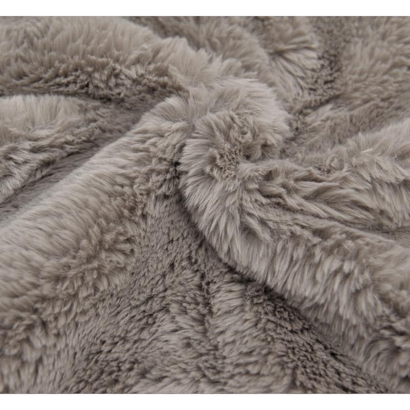 Serenta Heavy Fauxfur Pillow Shell 2 PC Set, 20''x20''