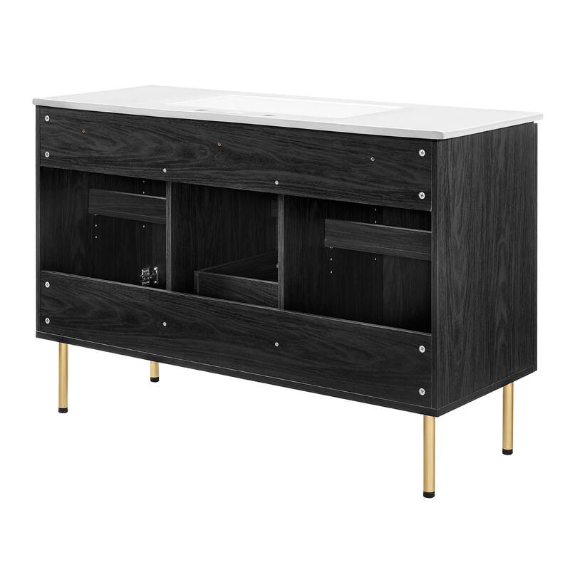 Chaucer 18"/24"/30"/36"/48"Single Basin/48" White Basin Bathroom Vanity