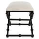 preview thumbnail 3 of 4, Upholstered Rectangular Bubble Legs Small Bench - 23.5" - Black