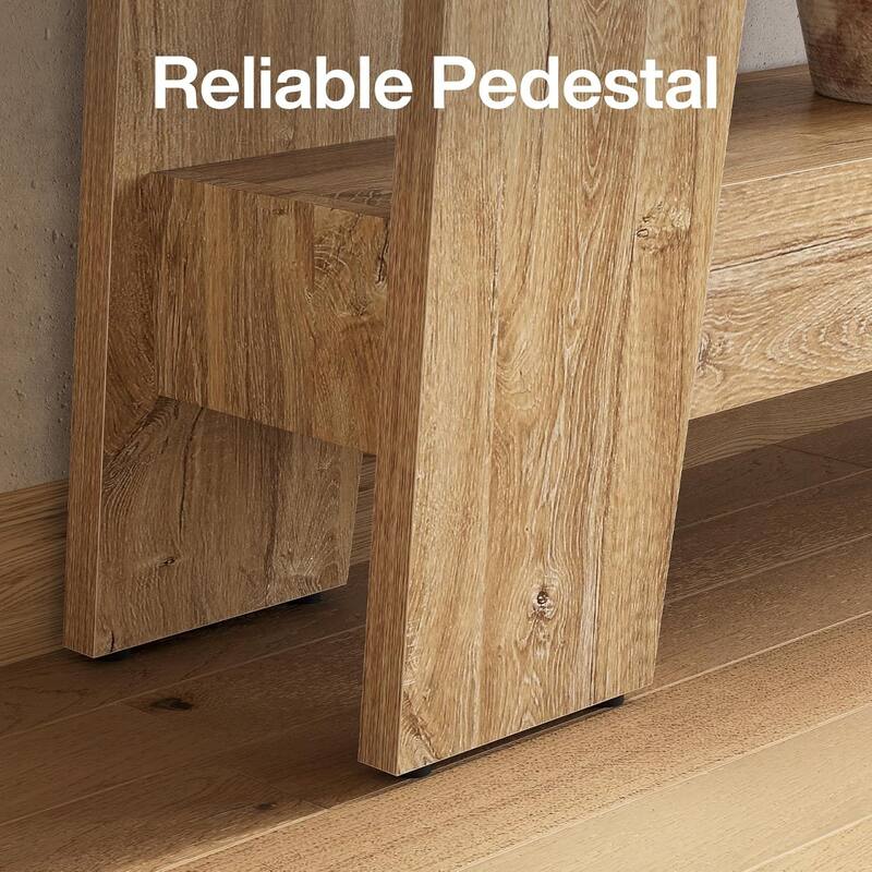 71'' Extra Long Entryway Console Table, 2-Tier Sofa Table Behind Couch